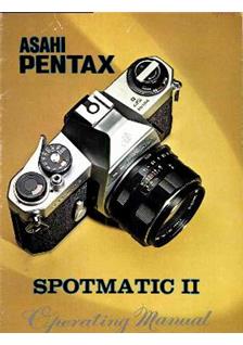 Pentax Spotmatic SP 2 manual. Camera Instructions.